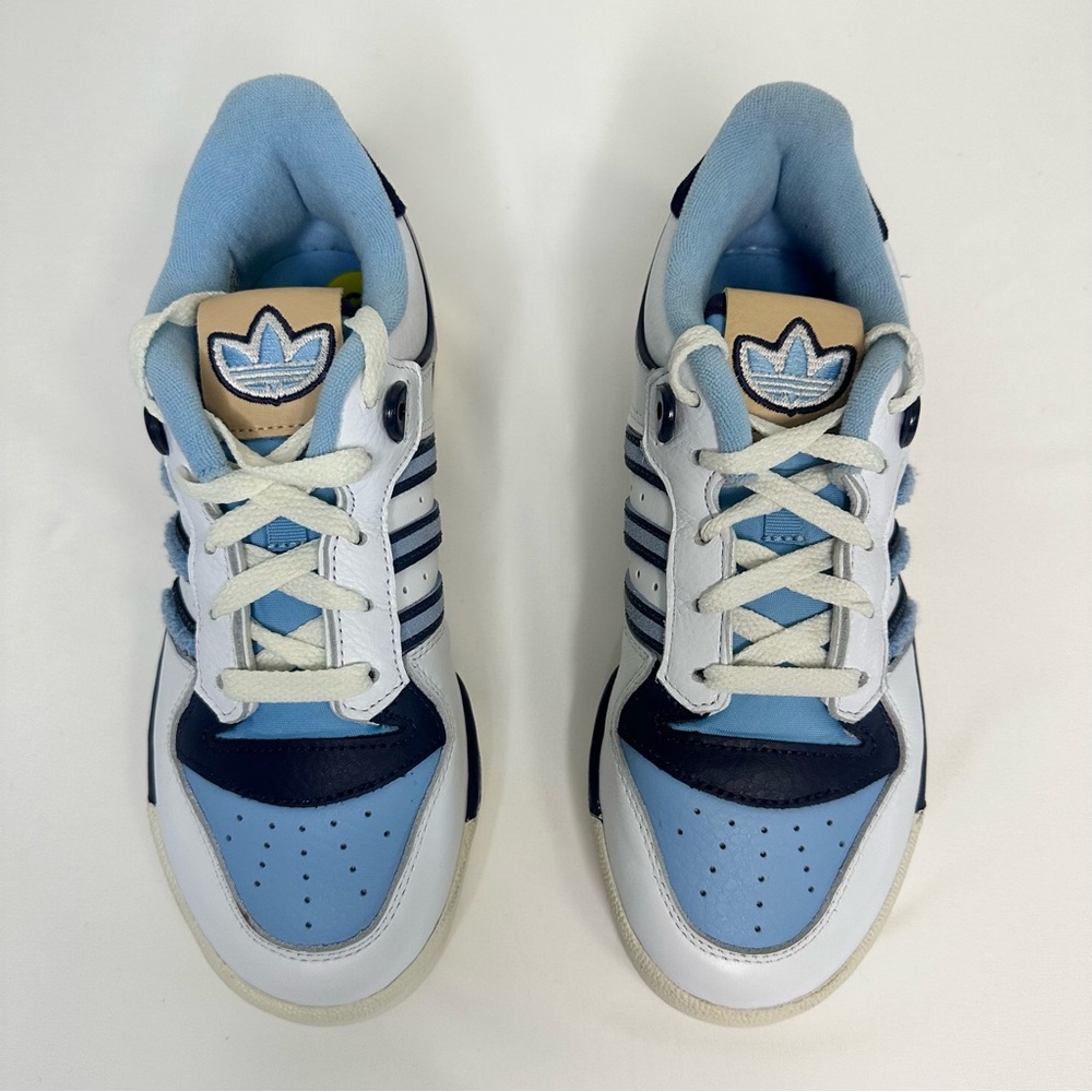 Adidas Men’s Rivalry Low 86 Tar Heels UNC Blue /White FZ6334 Size 5 - Picture 2 of 10